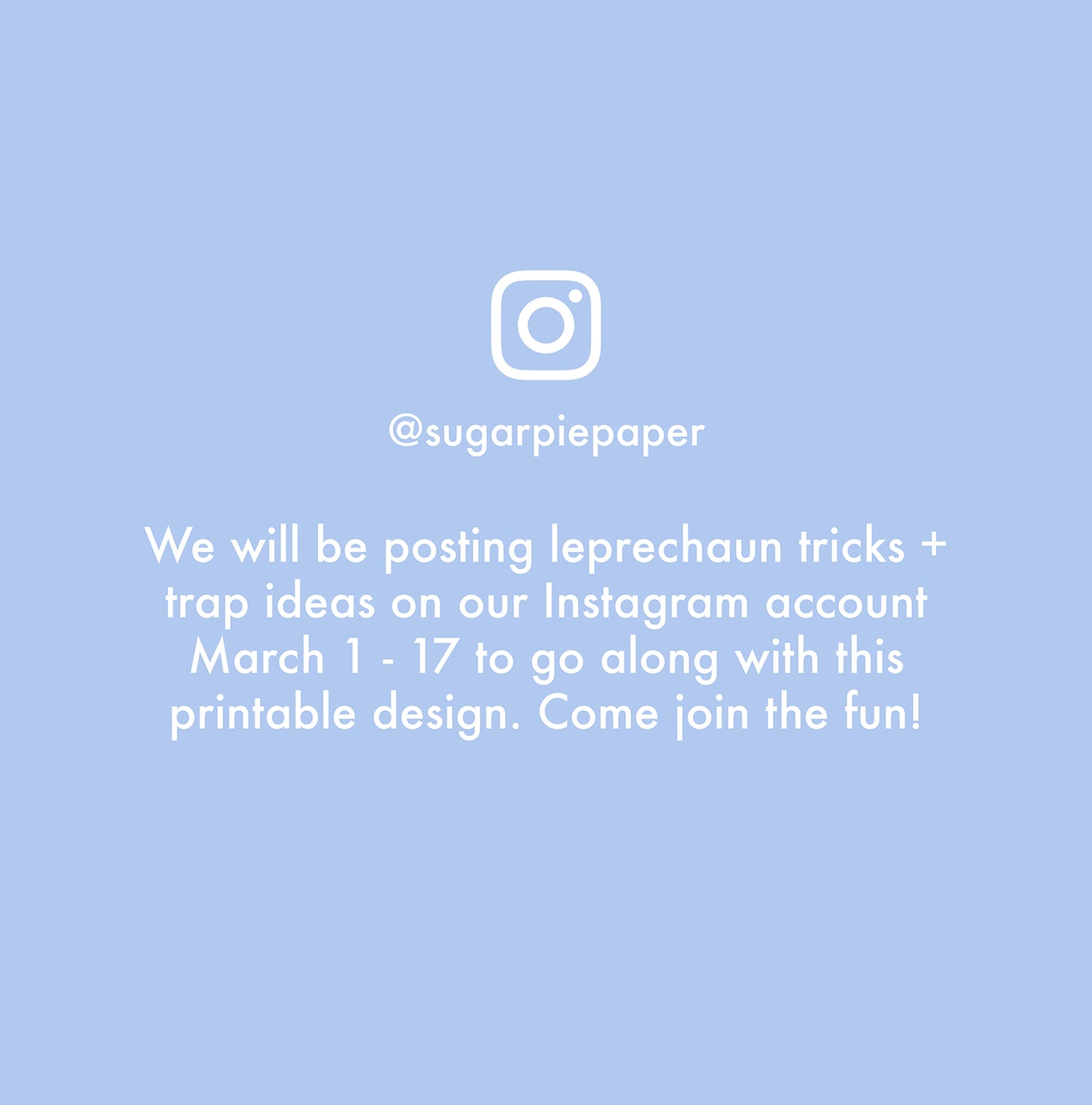 St Patricks Day Printable Leprechaun Trap Note