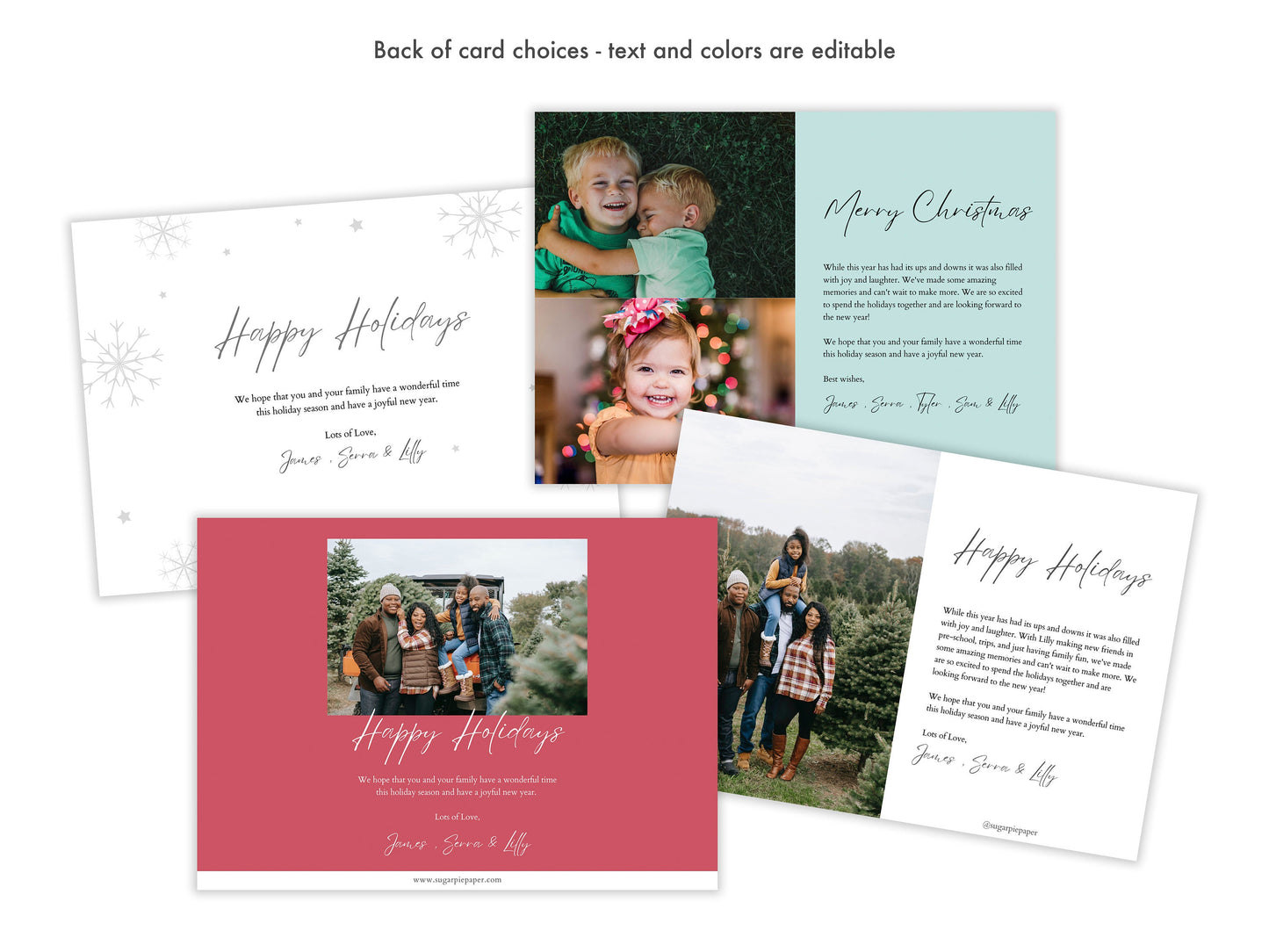 Christmas Card Template | Joy To The World