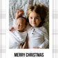 Digital Photo Christmas Card | Grey Plaid Christmas Card