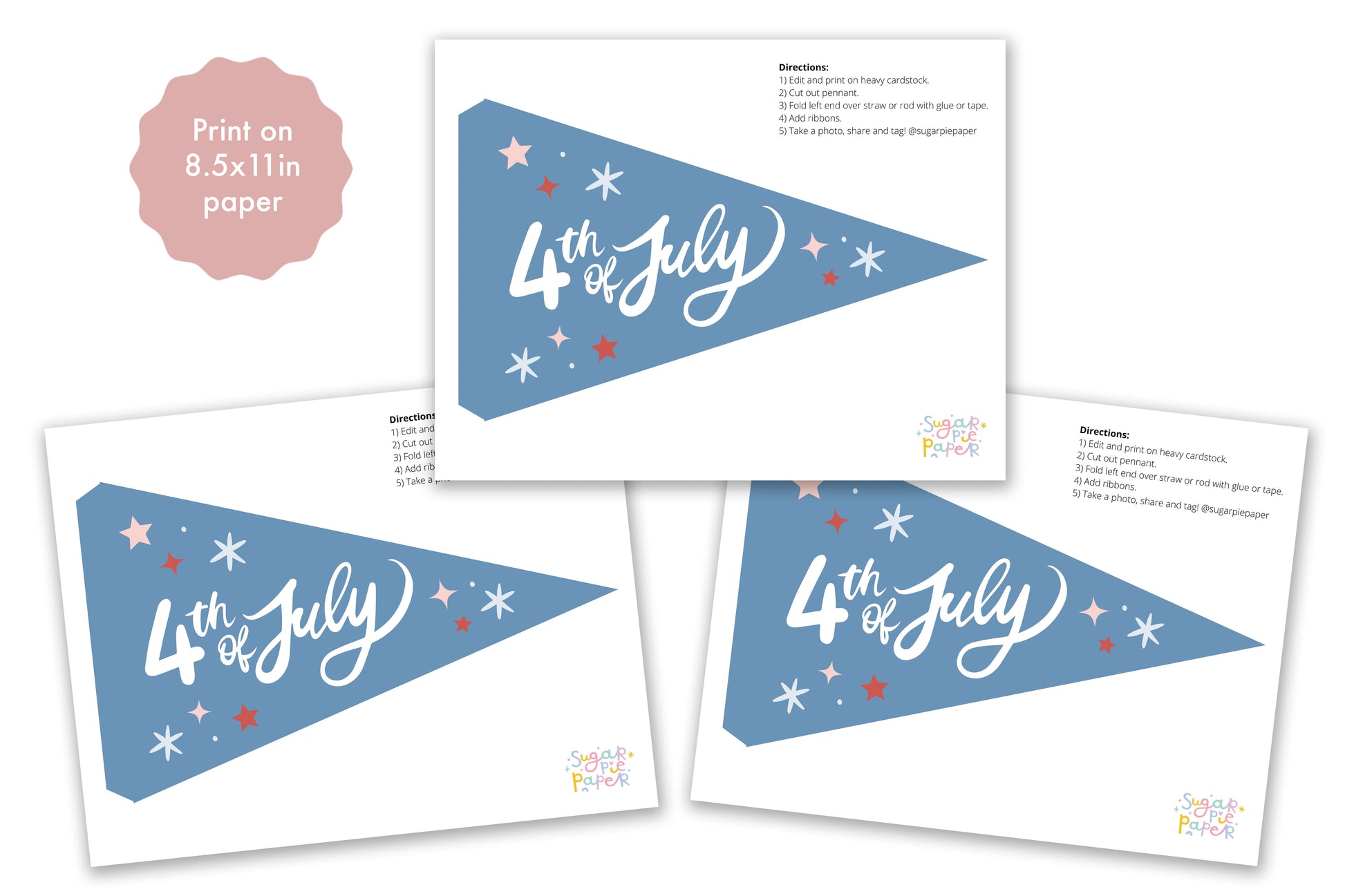 4th Flag Printable