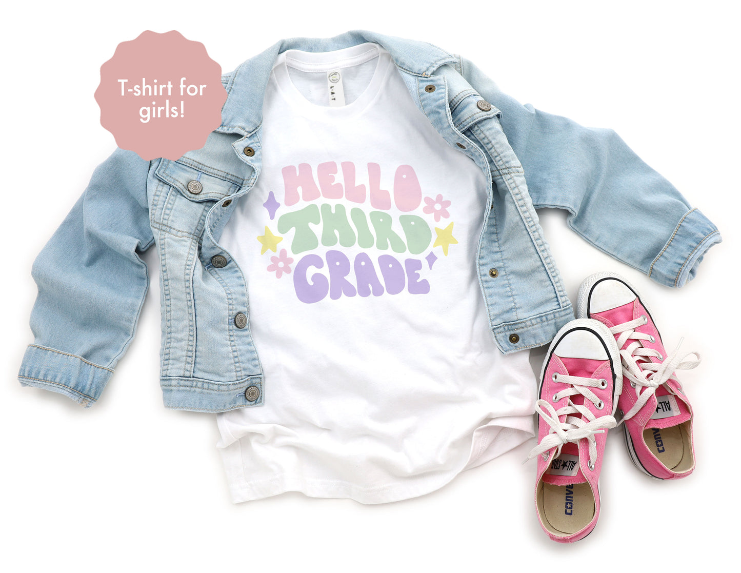 Hello Third Grade T-Shirt for Kids