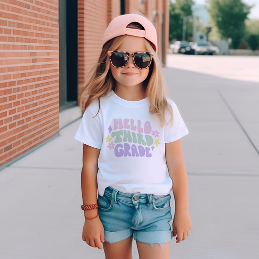 Hello Third Grade T-Shirt for Kids