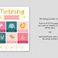 Kids Morning Routine Chart | Pink