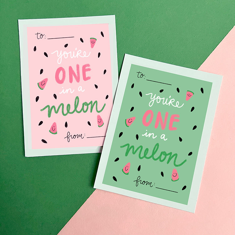 Melon Valentine Cards