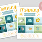 Kids Morning Routine Chart | Blue