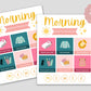 Kids Morning Routine Chart | Pink