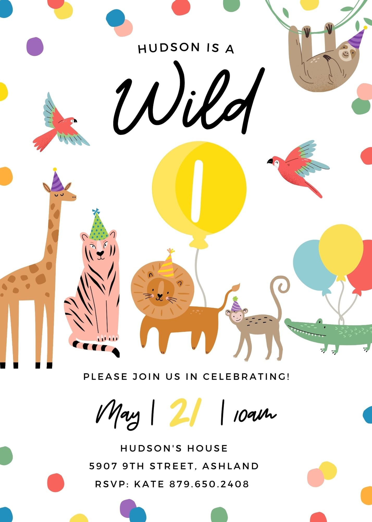 Wild One Invitation