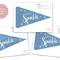 Born to Sparkle Flag Printable