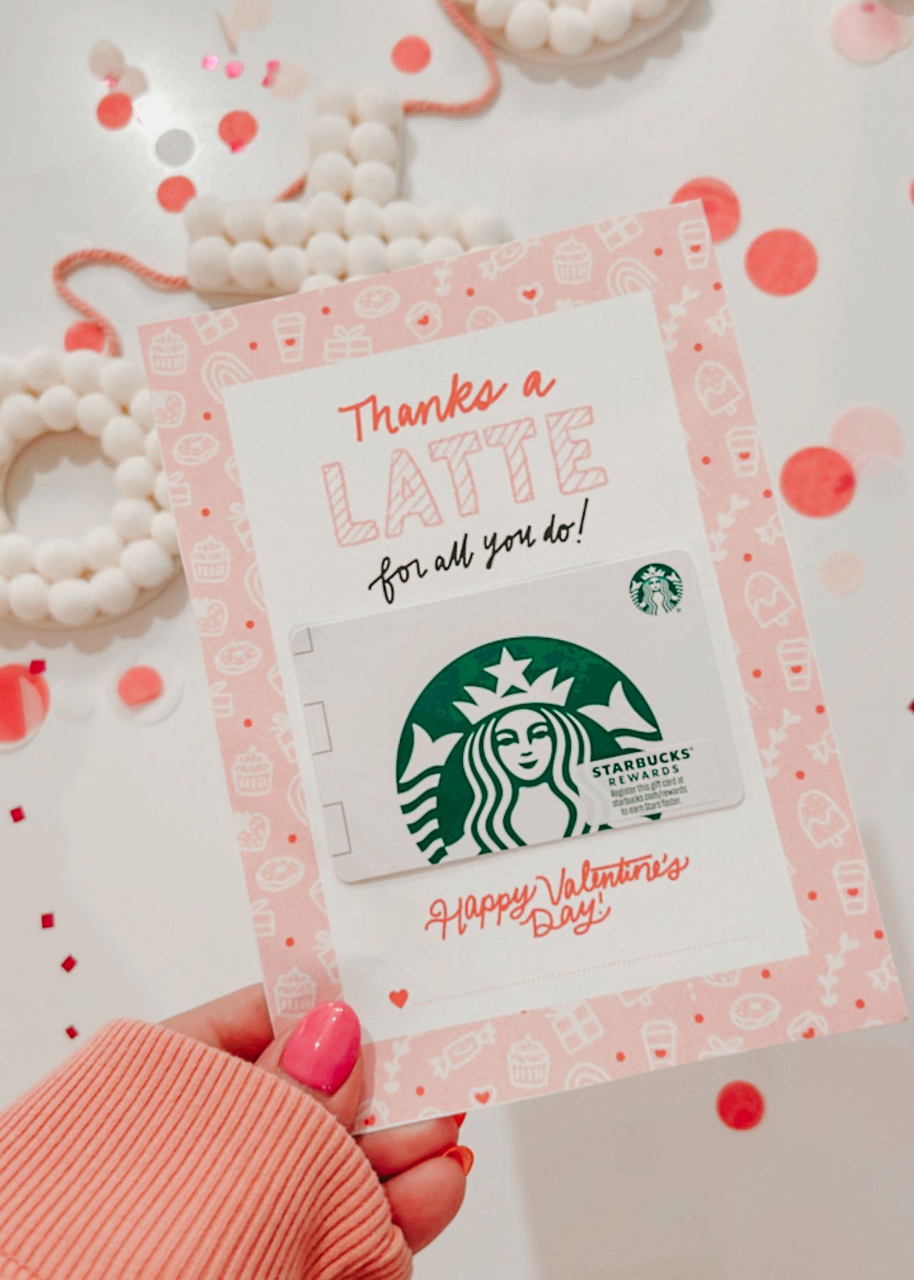 Coffee Valentine Gift Card For Teachers