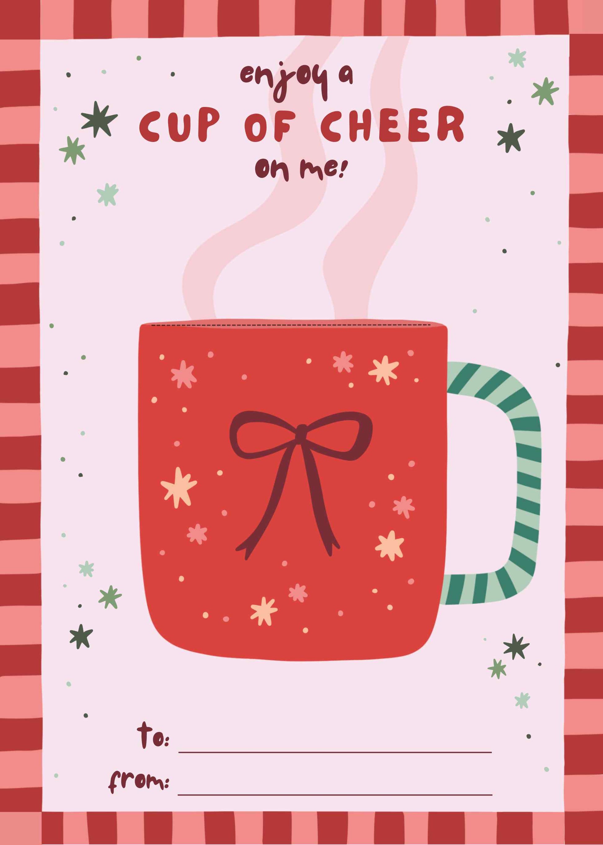 Holiday Coffee Gift Card Holder