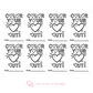DIY Printable Colorable Valentine's Day Card