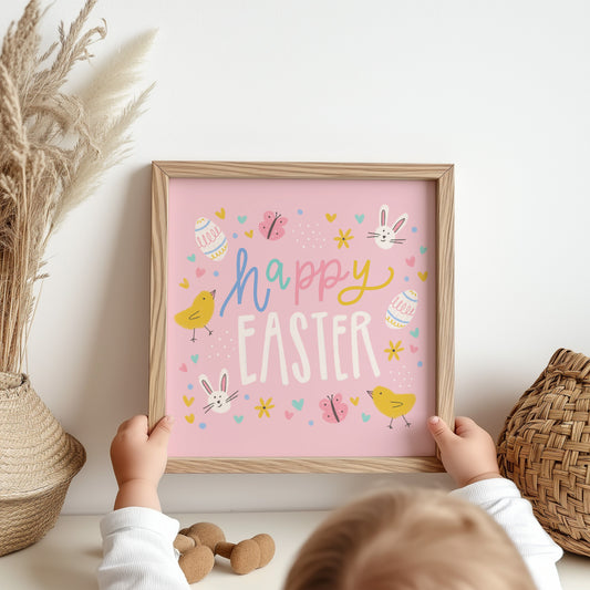 Easter Printable Artwork Pink