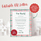 Editable Elf Letter