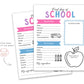 First Day of School Printable Interviews