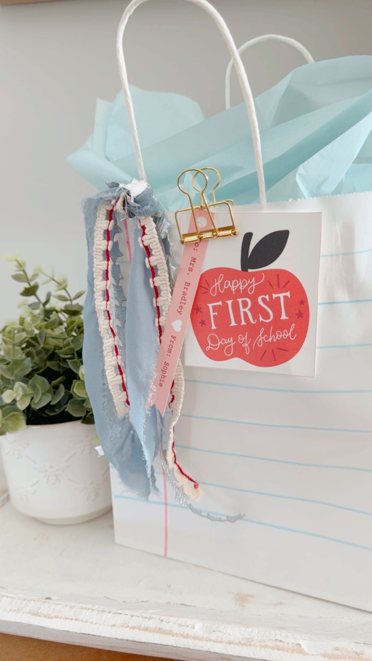 First Day of School Teacher Gift Tags