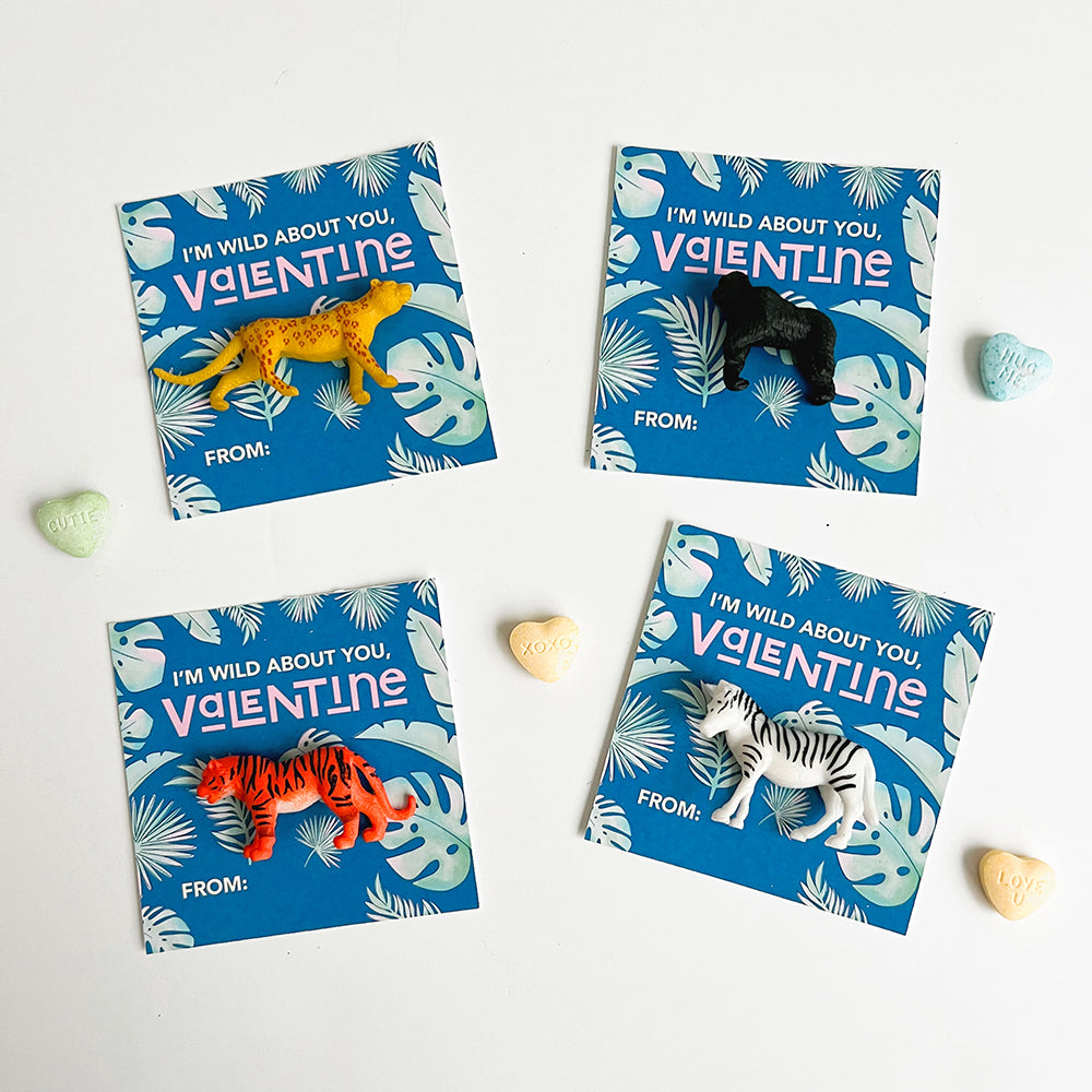 Jungle Animals Valentine Cards