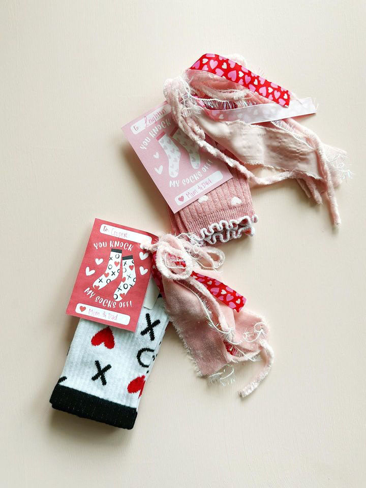 Olivia J Socks Sugar Pie Paper Valentine Cards