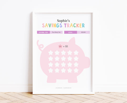 Savings Printable for Girls