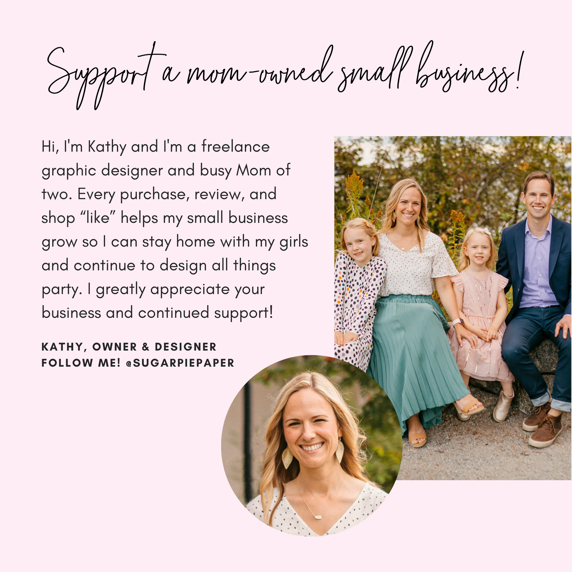 Support our Mom-owned Small Business