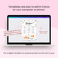 Edit our Templates in Canva