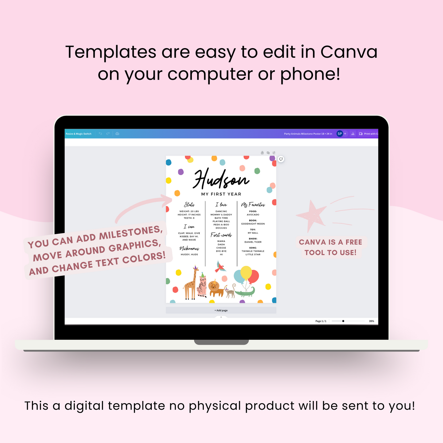 Edit our Templates in Canva