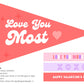 Valentine Love Printable Flag Design