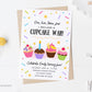 Cupcake Wars Birthday Invitation