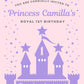 Princess Birthday Party Invitation | Kids Birthday