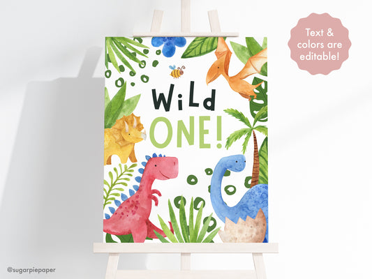 Wild One Birthday Poster 