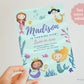 Mermaid Birthday Party Invitation