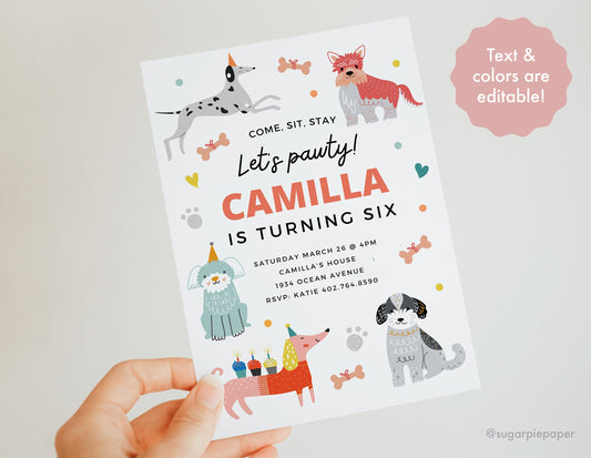 Puppy Birthday Party Invitation