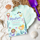 Mermaid Birthday Party Invitation | Kids Birthday