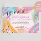 Art Birthday Invitations