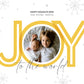 Christmas Card Template | Joy To The World - Yellow