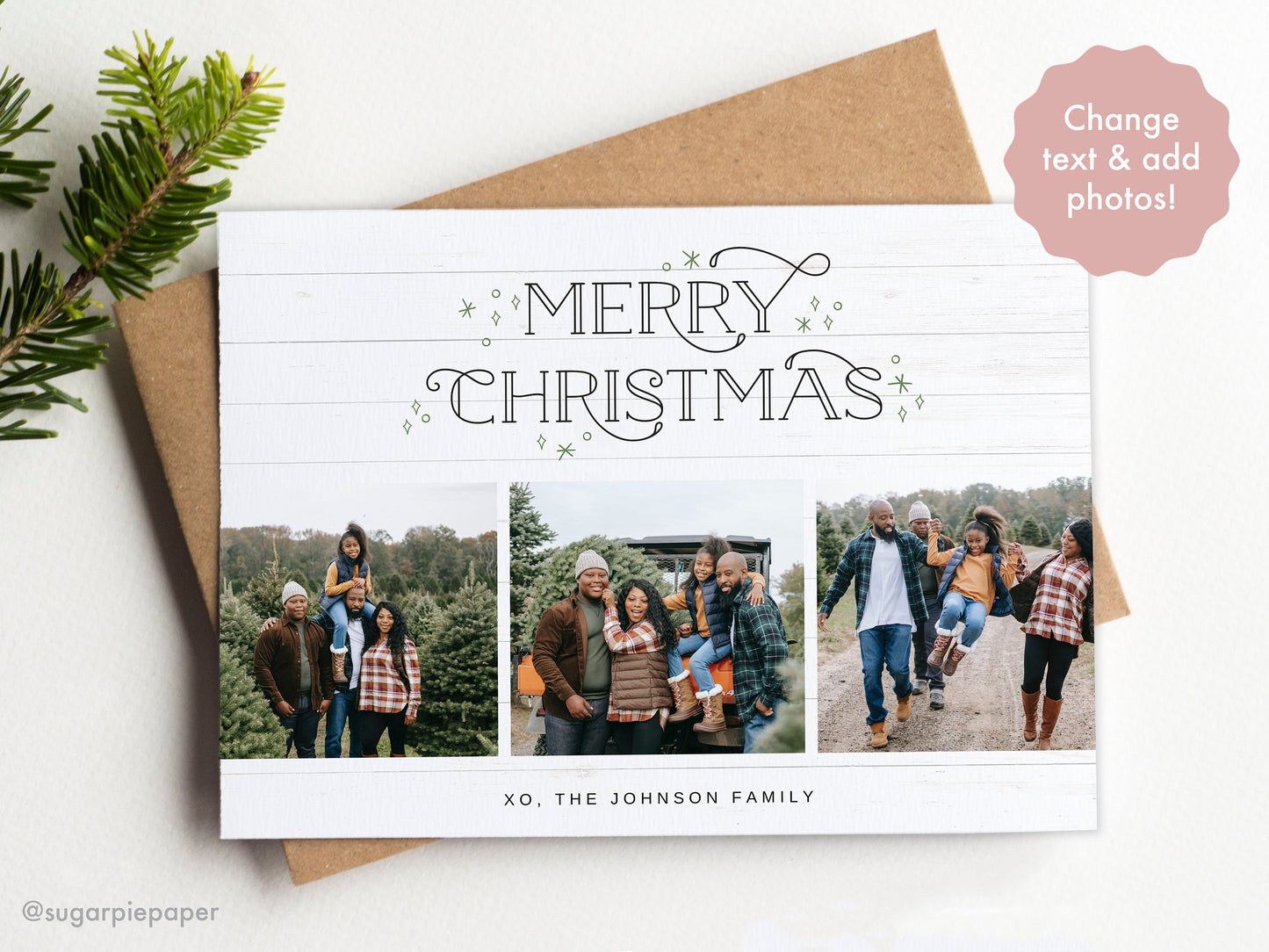 Merry Christmas Christmas Card Template