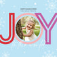 Christmas Card Template | Joy To The World - Blue