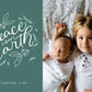 Christmas Card Template | Peace on Earth Green