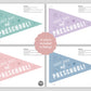 Last Day of School Preschool Pennant Flag