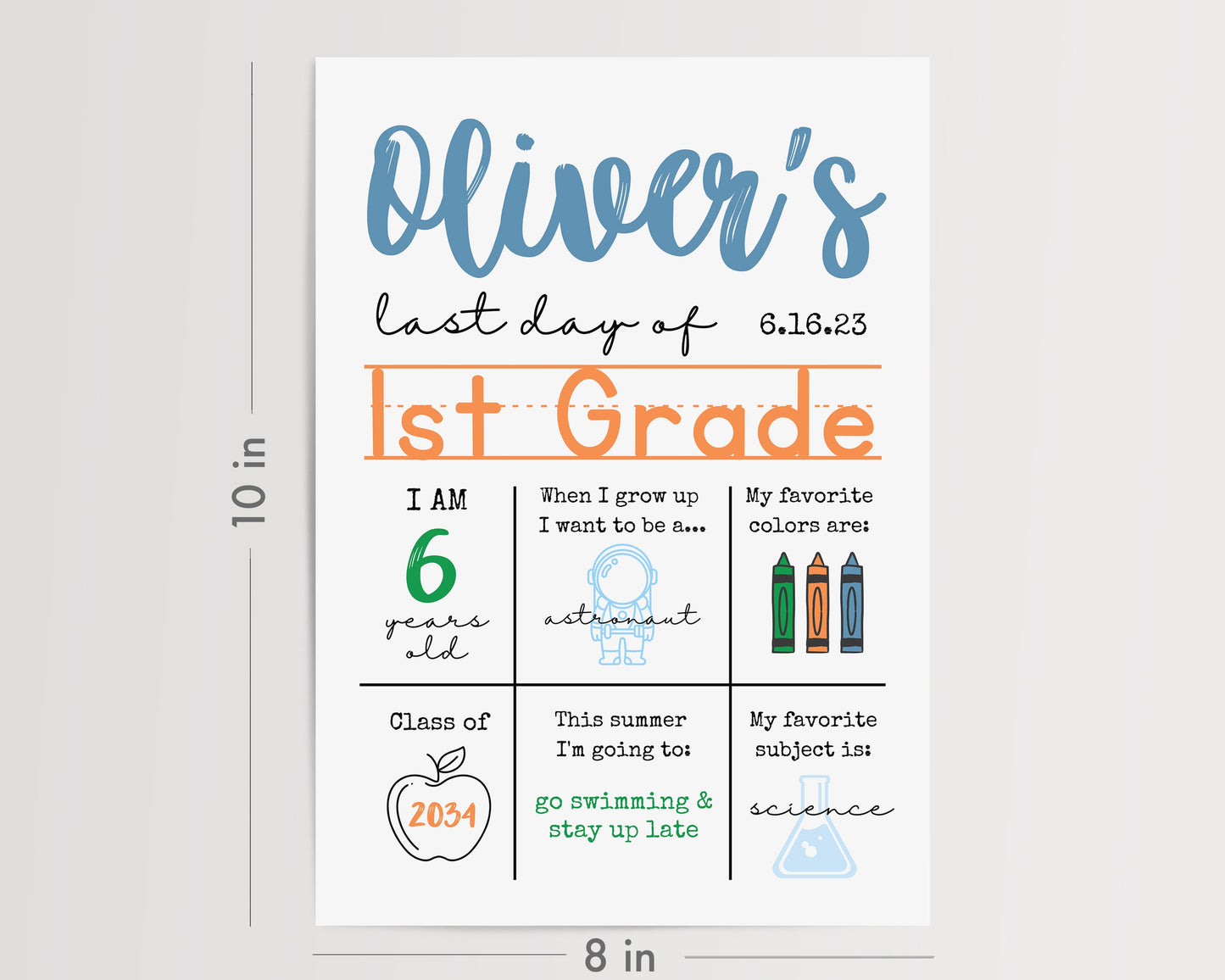 Last Day of School Sign - Printable Sign