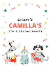 Puppy Birthday Party Sign | Kids Party Decorations – Sugar Pie Paper