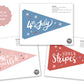 4th of July Pennant Flags